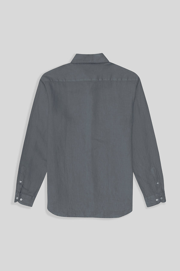 basic linen shirt grey