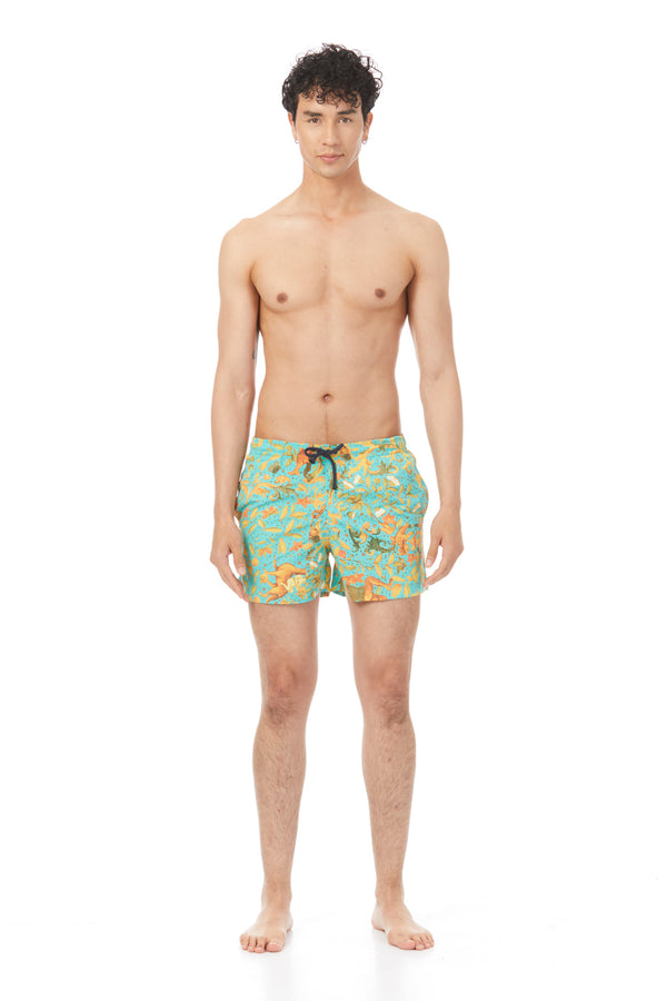 men’s lorenzo swim trunk turquoise