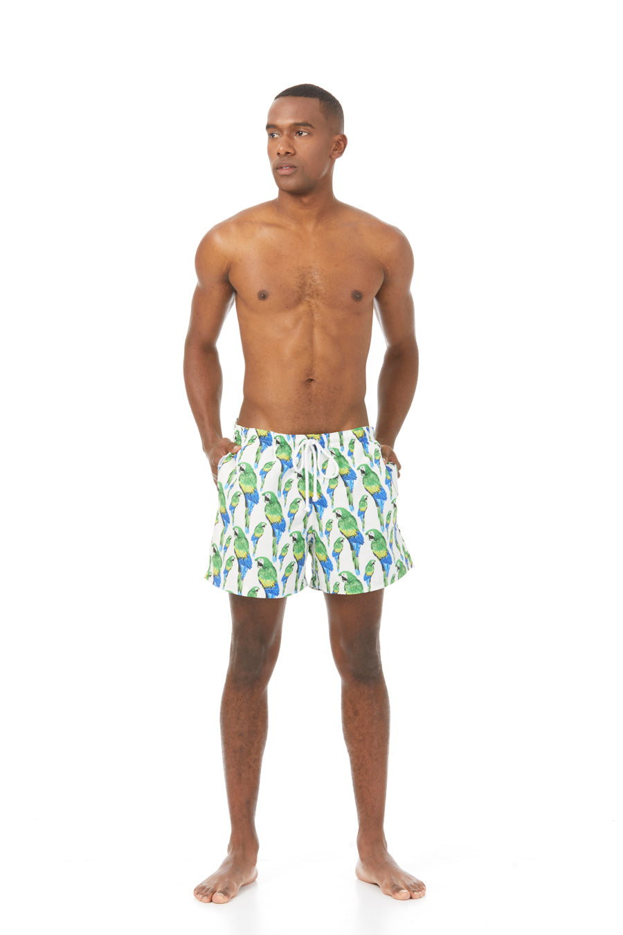 bañador papagayo verde para hombre