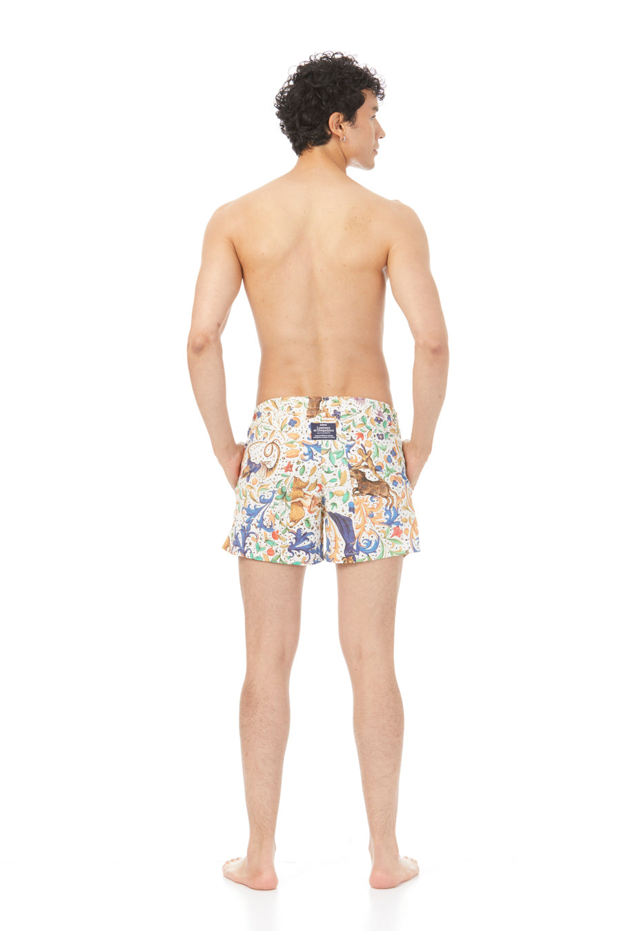 men’s swim trunk white lorenzo