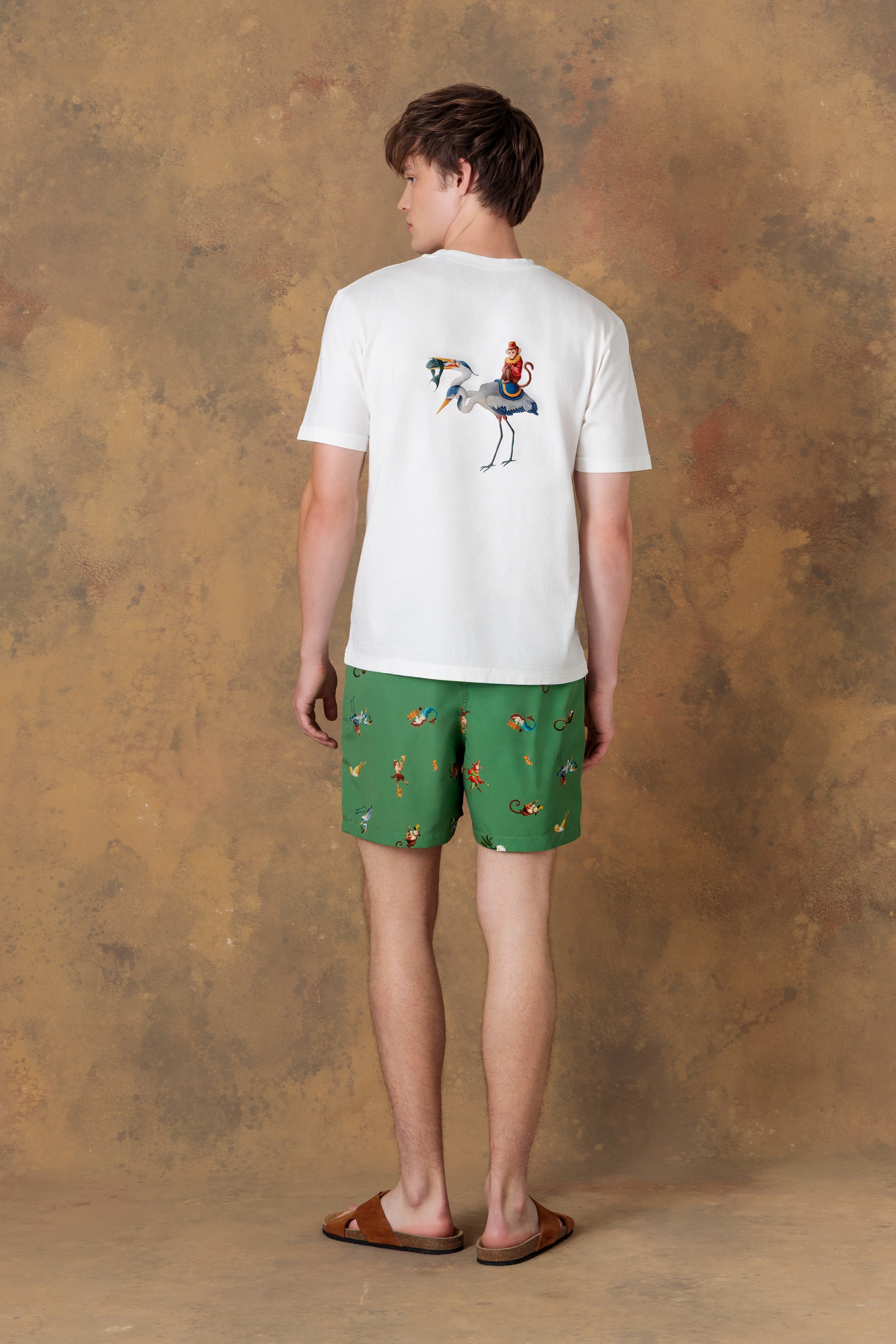 Camiseta de algodón teodor blanca para hombre