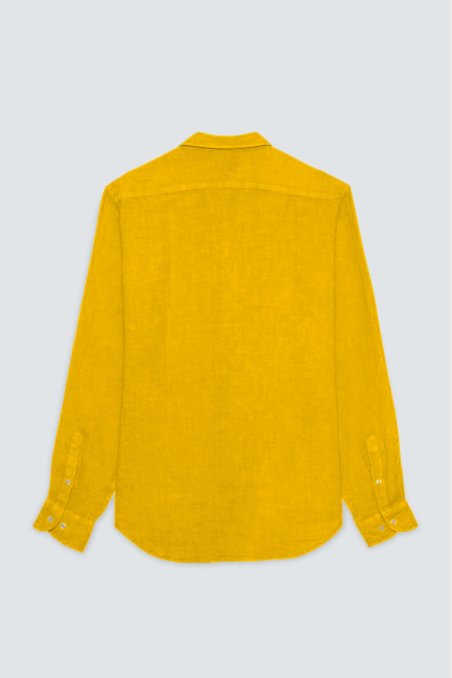 men’s linen shirt mustard