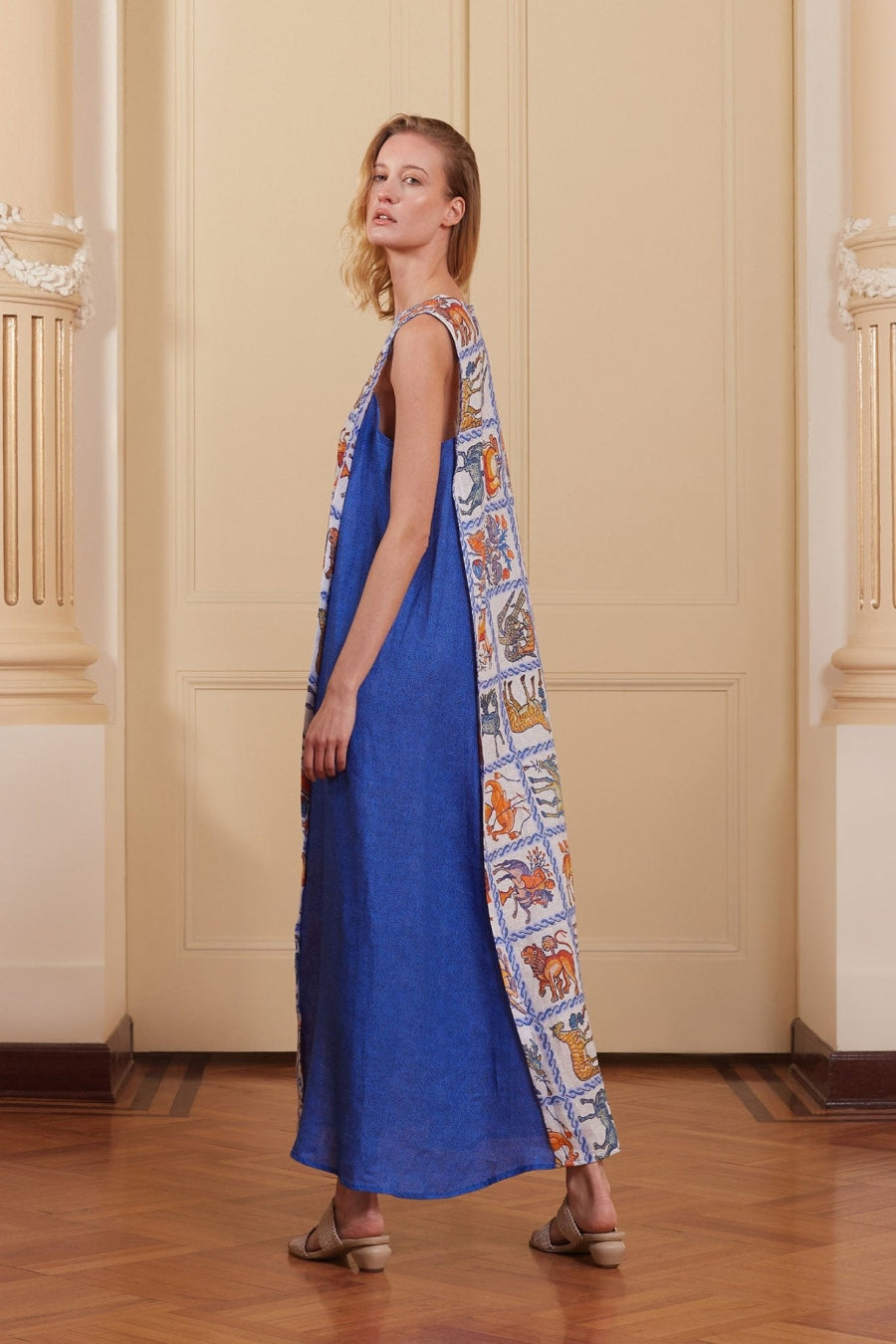 azurro long dress - soloio