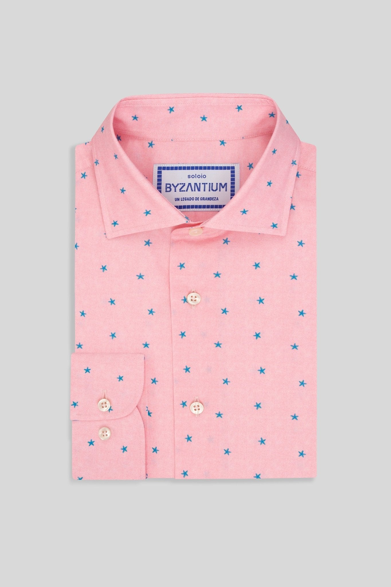 estelle cotton shirt pink - soloio