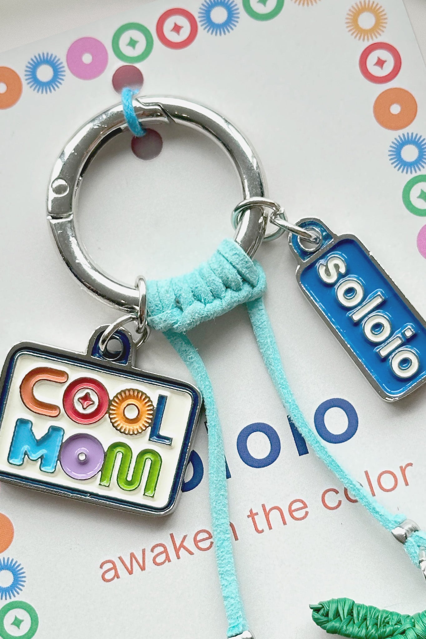 Llavero de pez de palma de iraca para mujer, mamá genial