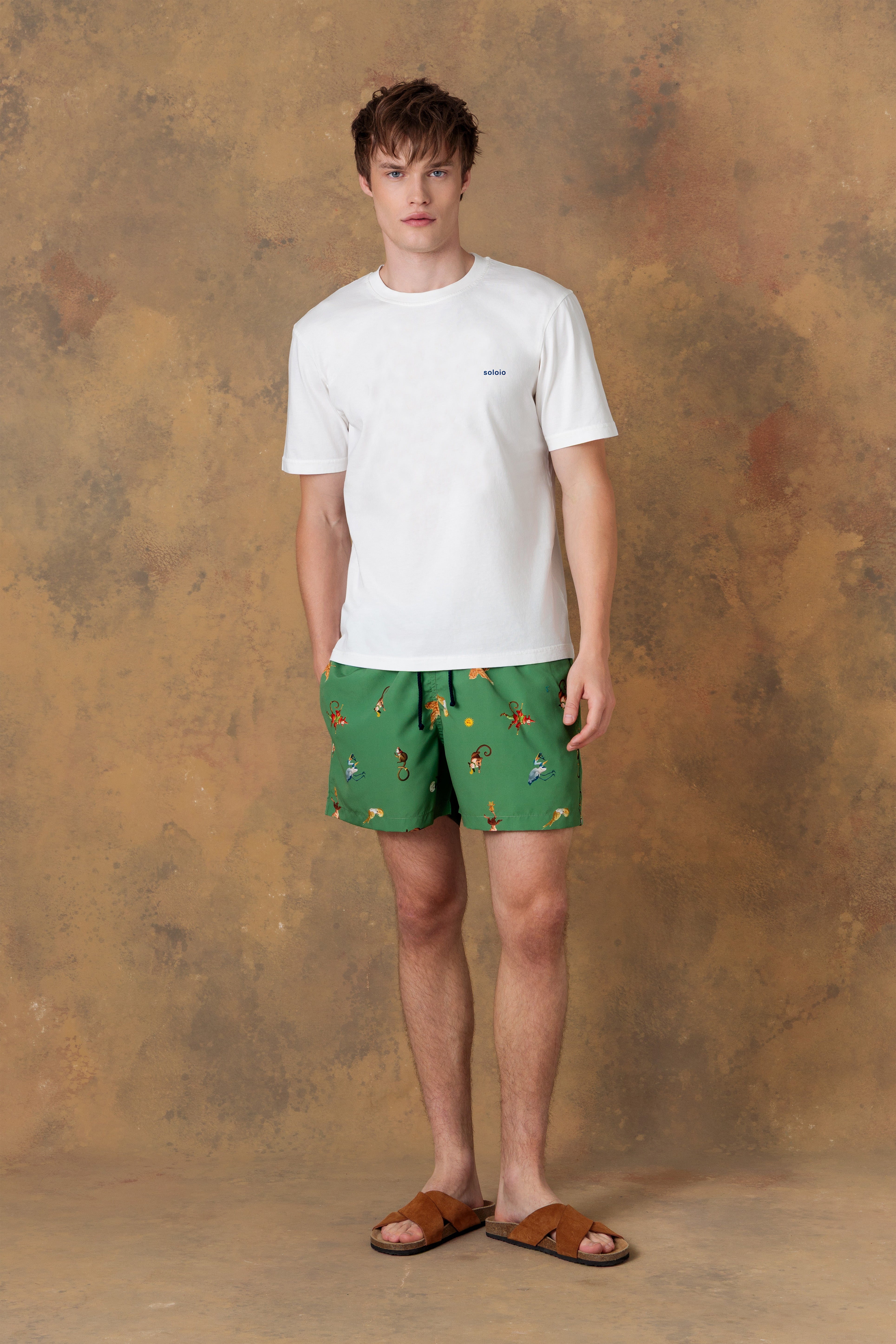 Camiseta de algodón teodor blanca para hombre