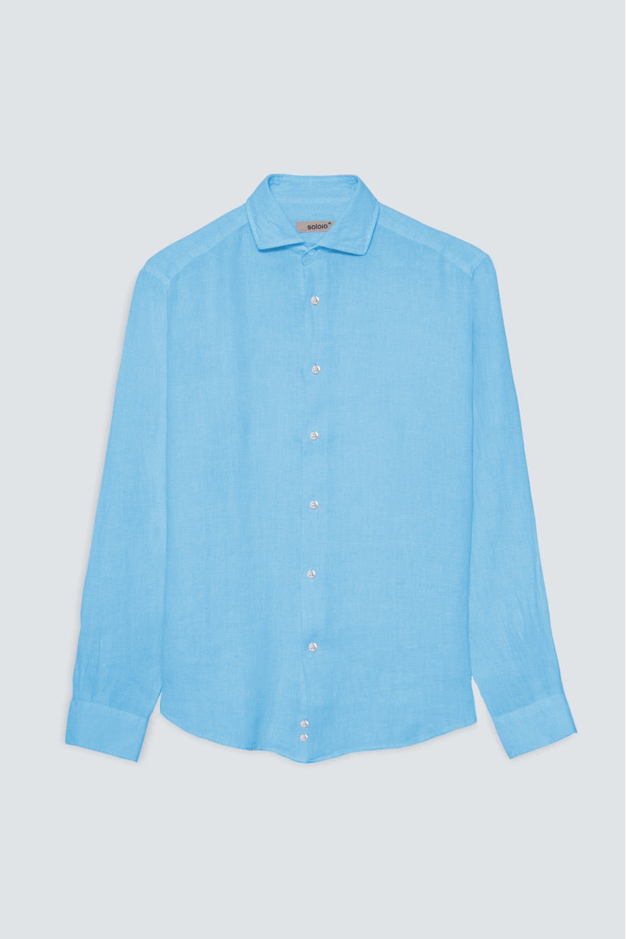 men’s linen shirt sky blue