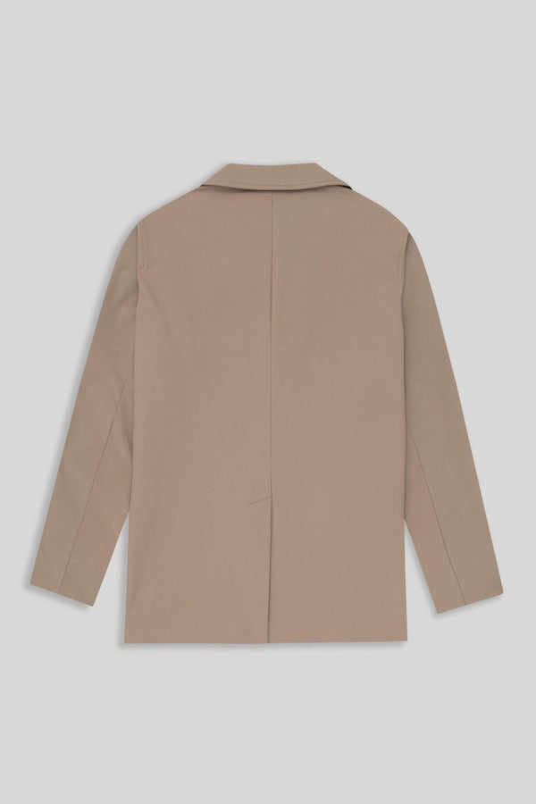 men’s mixed fabric camel luciano coat
