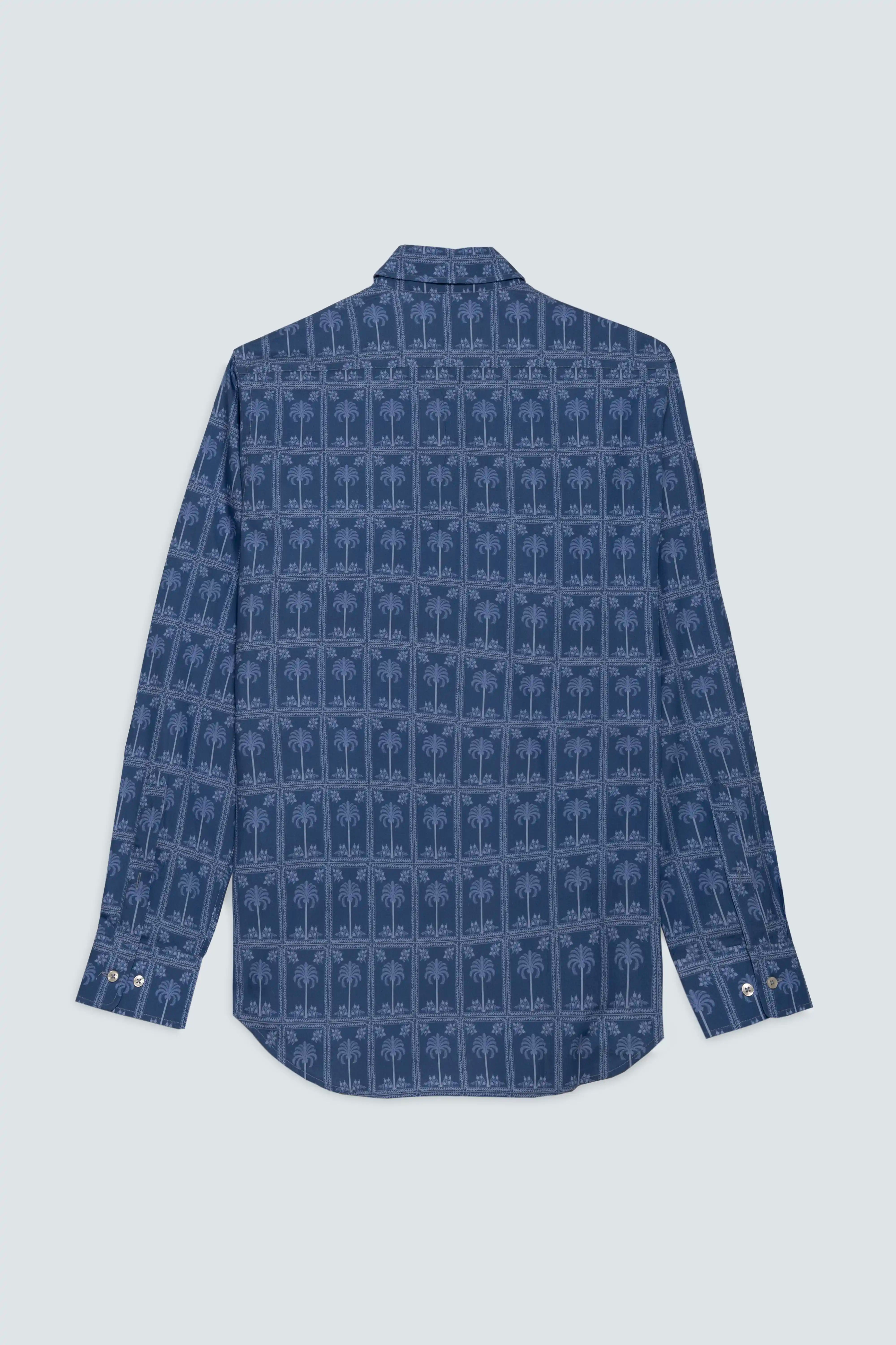 men’s cotton shirt navy nurata