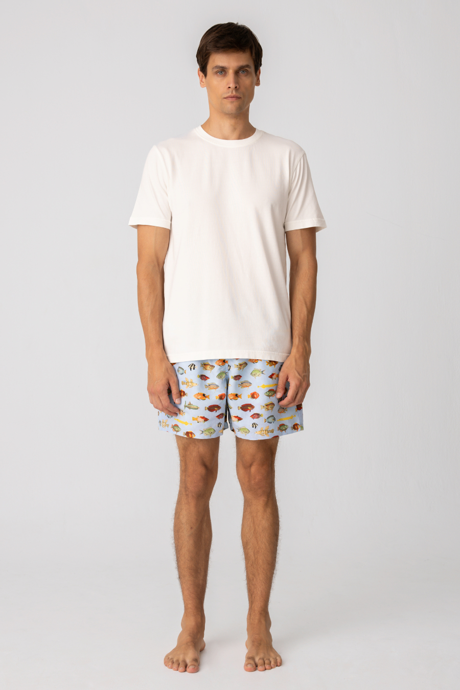 men’s cotton t-shirt white nemo1