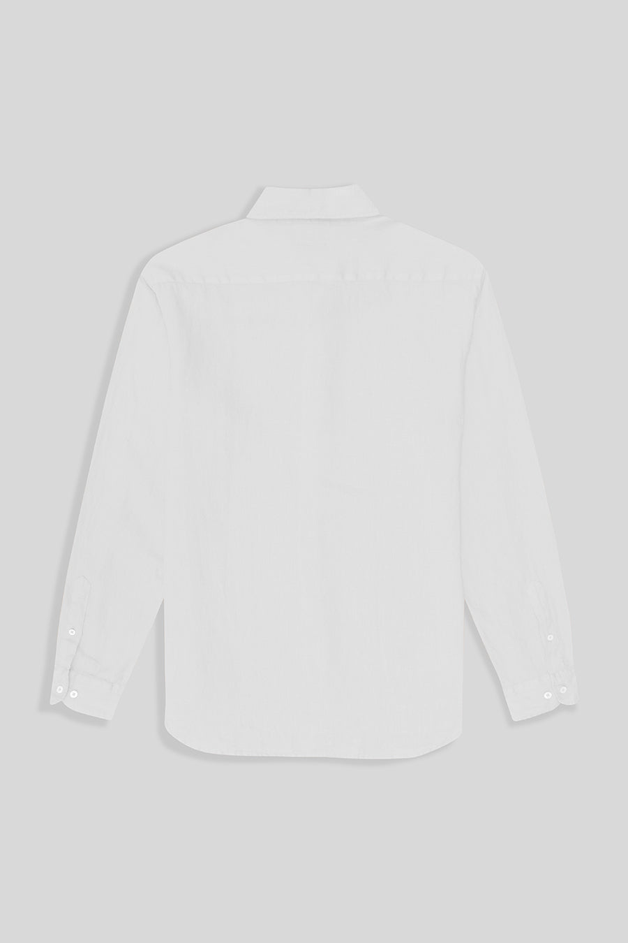 basic linen shirt white - soloio