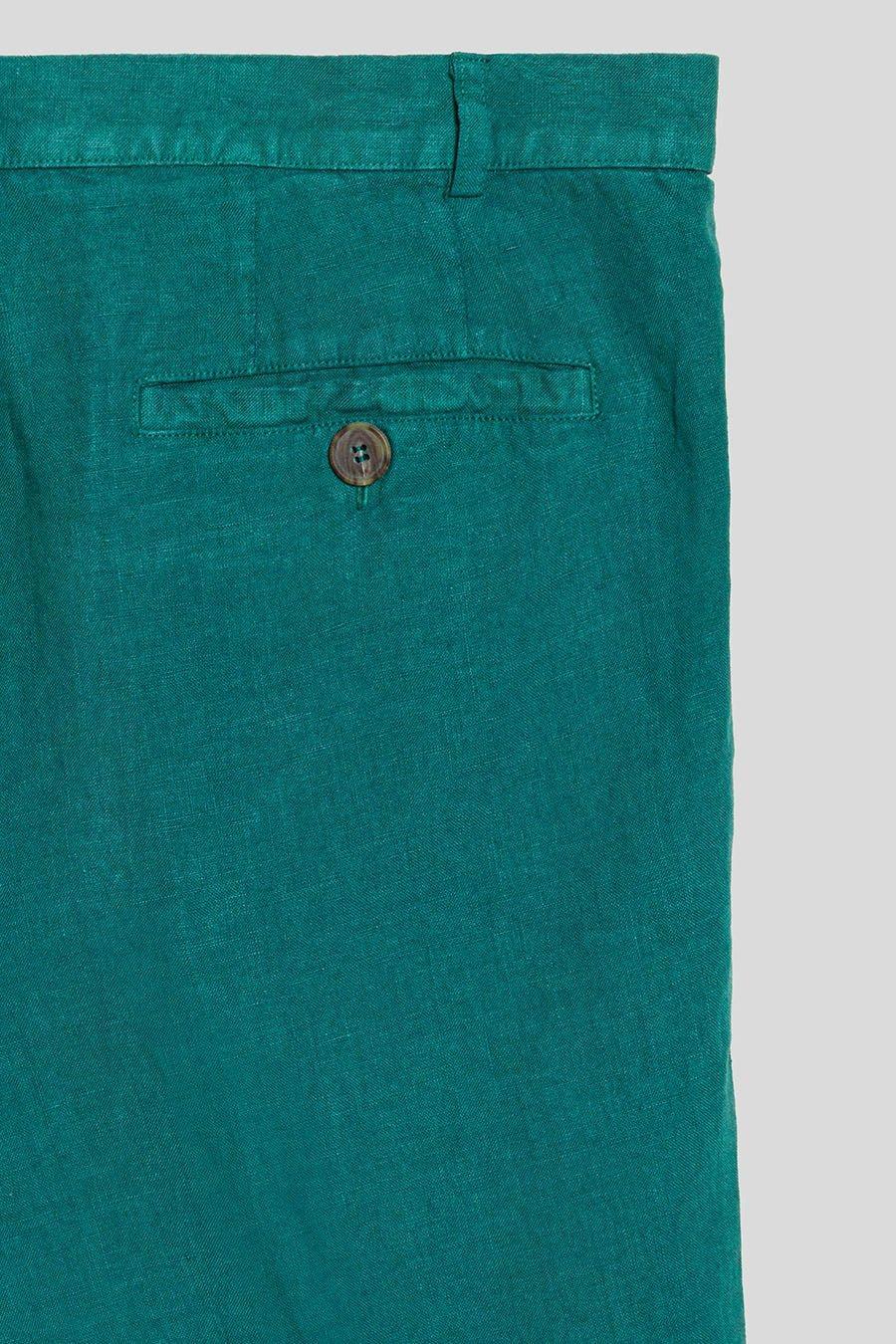 basic linen bermuda shorts alpes - soloio