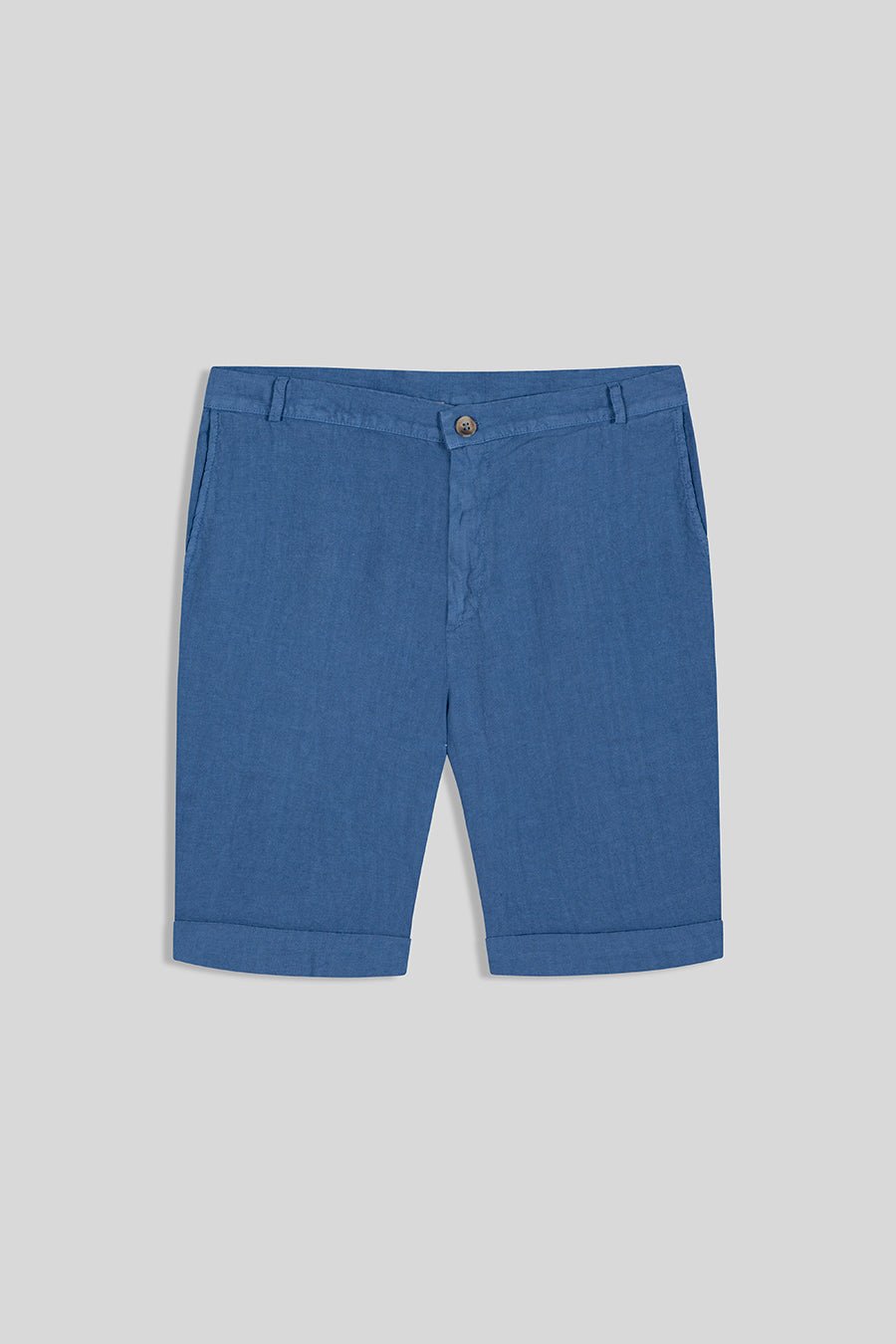 basic linen bermuda shorts jeans - soloio