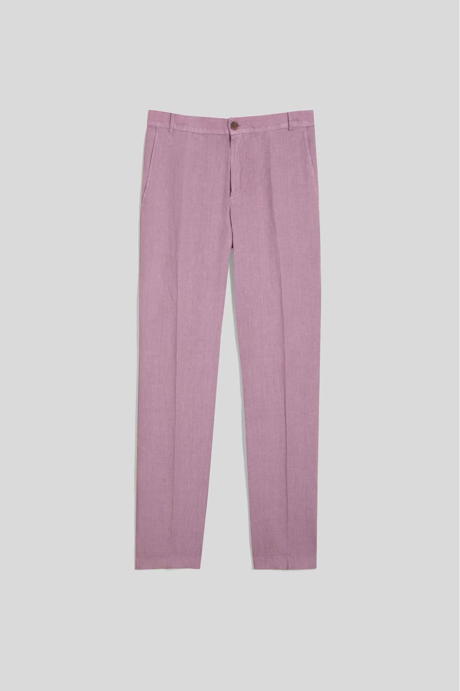 Men's linen pants lilac donato