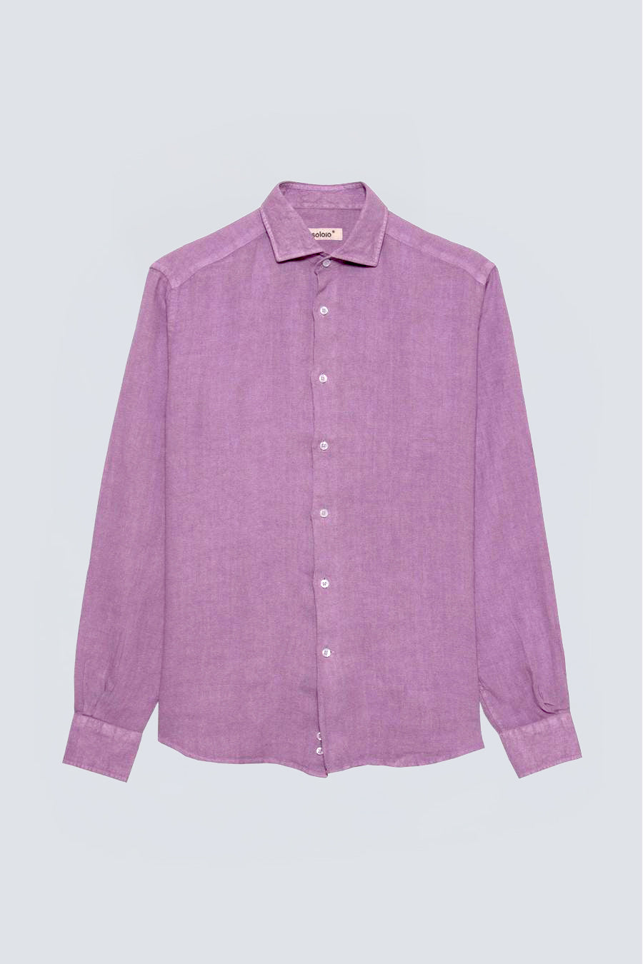 men’s linen shirt grape basic