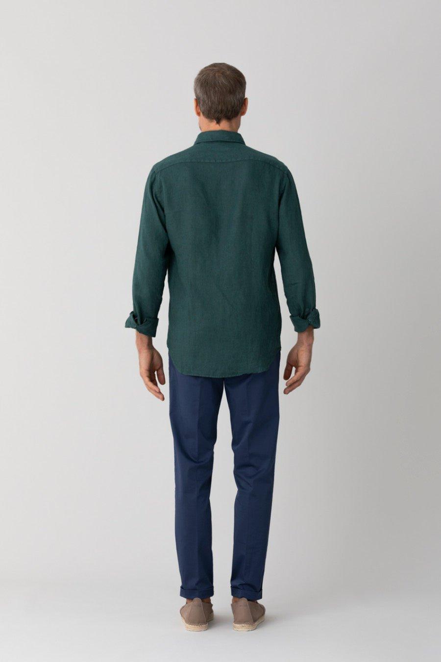 basic linen shirt rosin - soloio