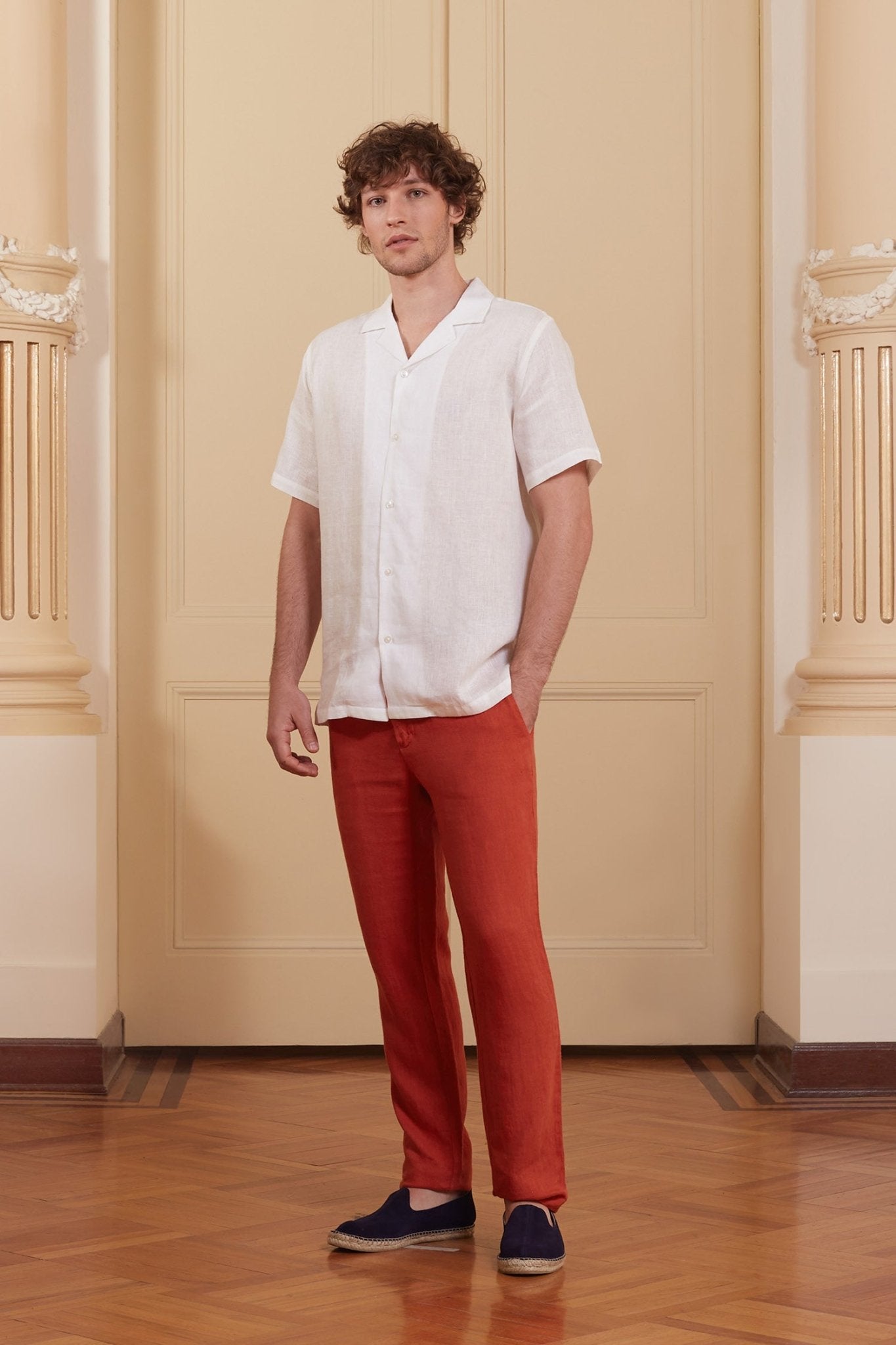 musas linen shirt mc - soloio