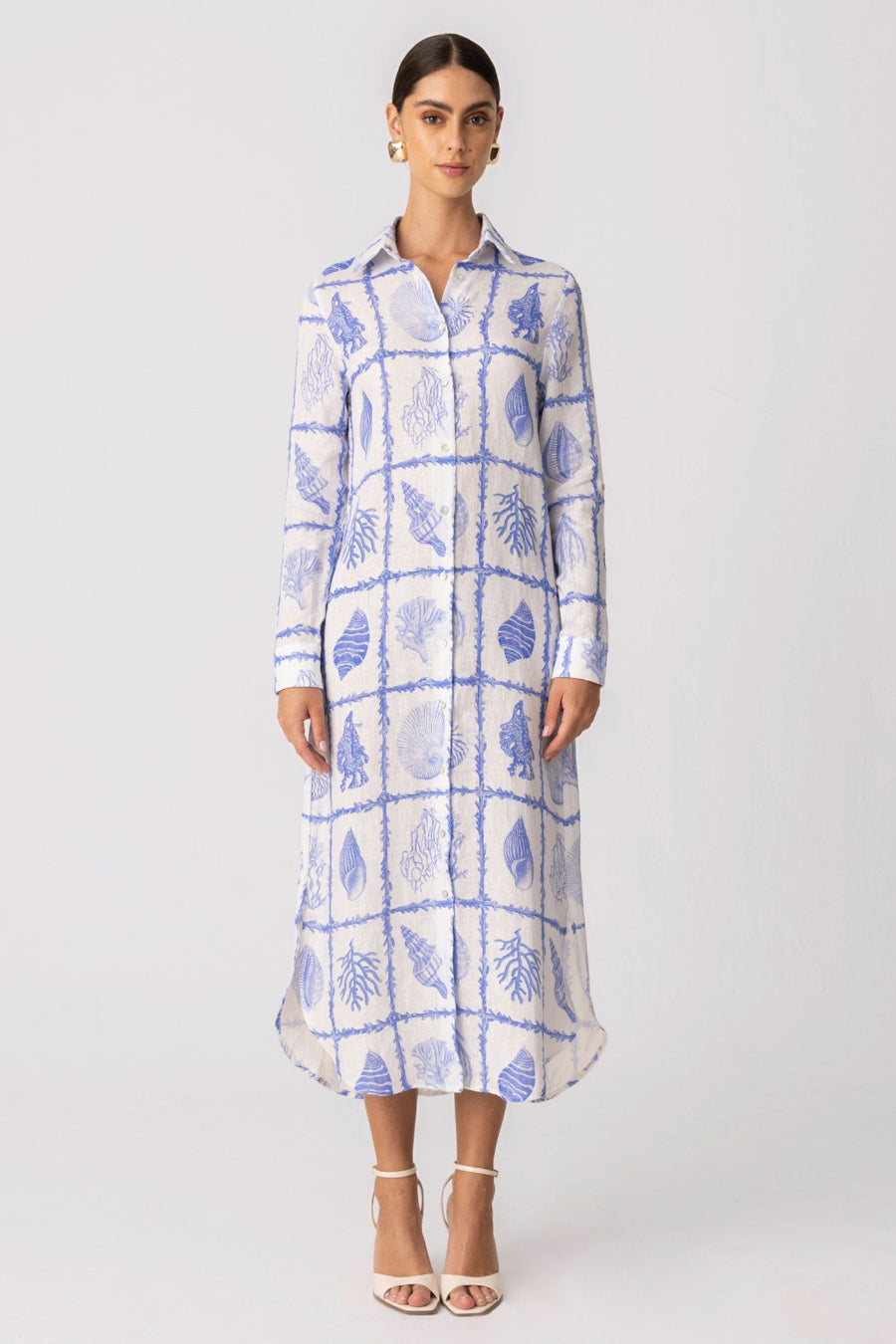 women’s linen dress albatros