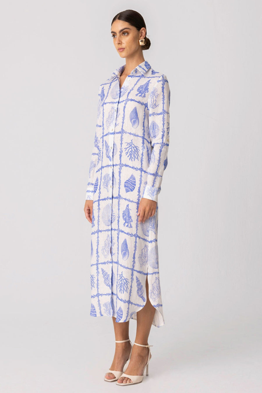 women’s linen dress albatros