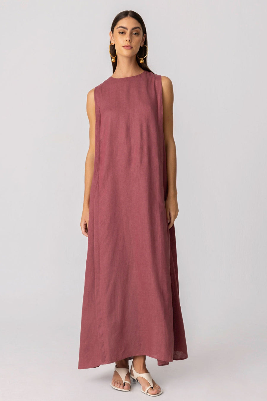 vestido de lino viena para mujer