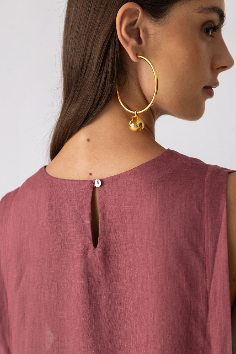 vestido de lino viena para mujer