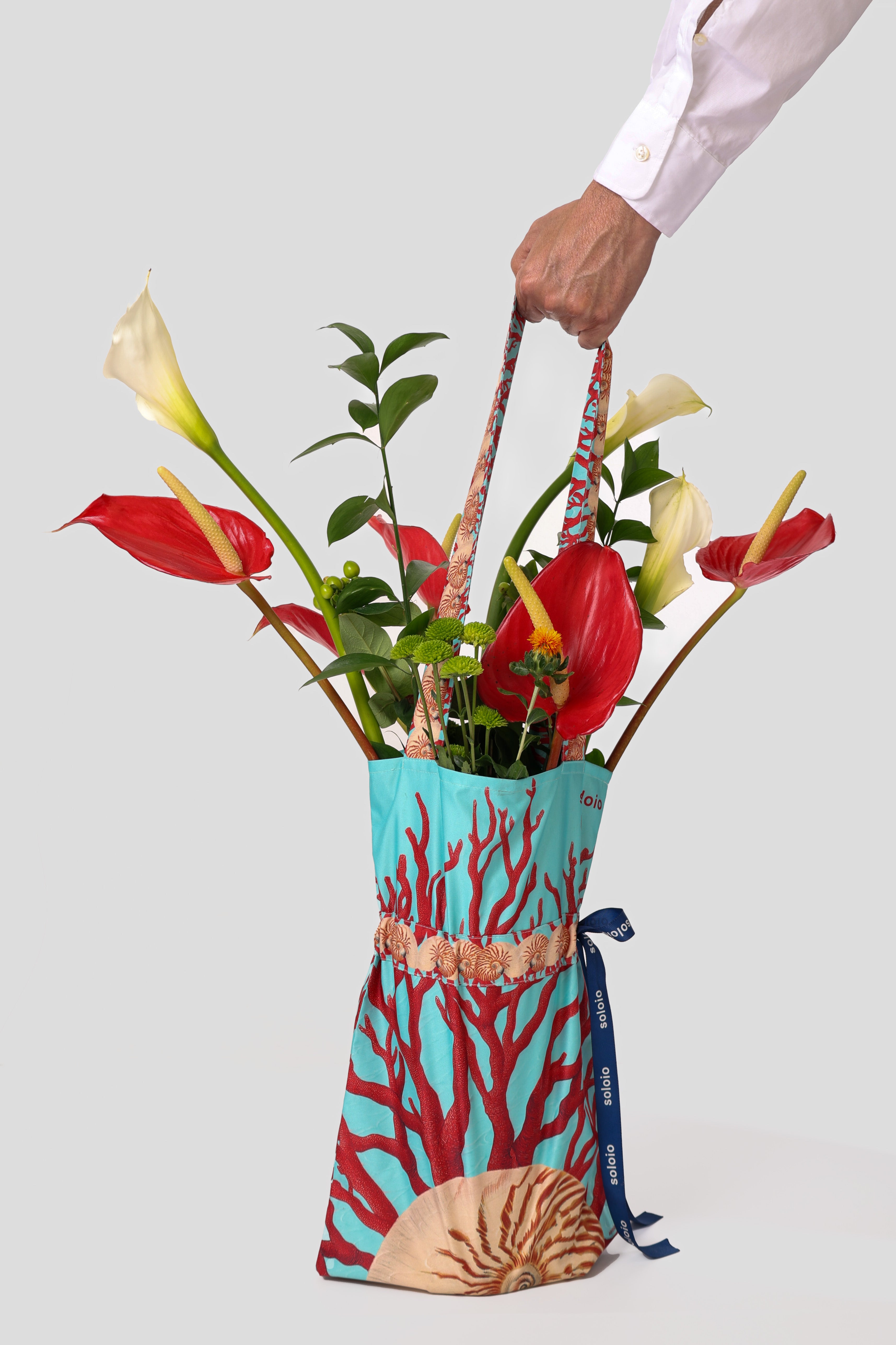 flower tote bag