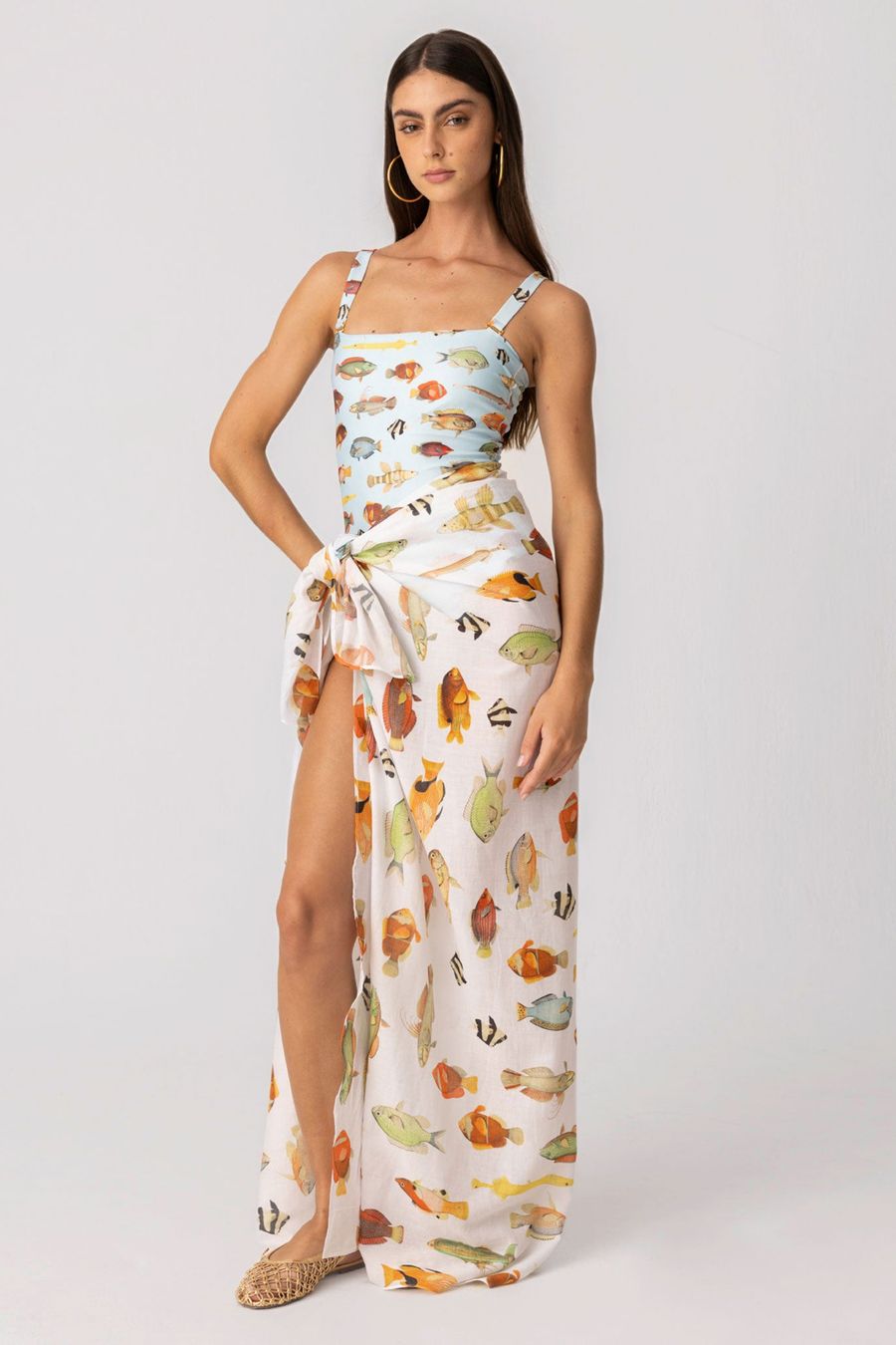 pareo de algodón ned para mujer