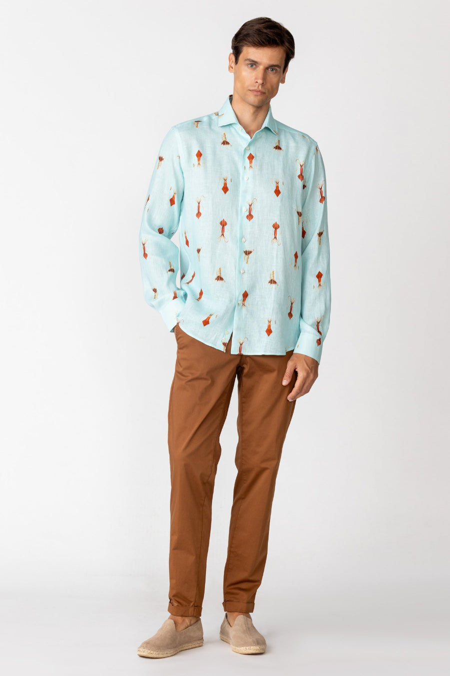 camisa lino para hombre verne