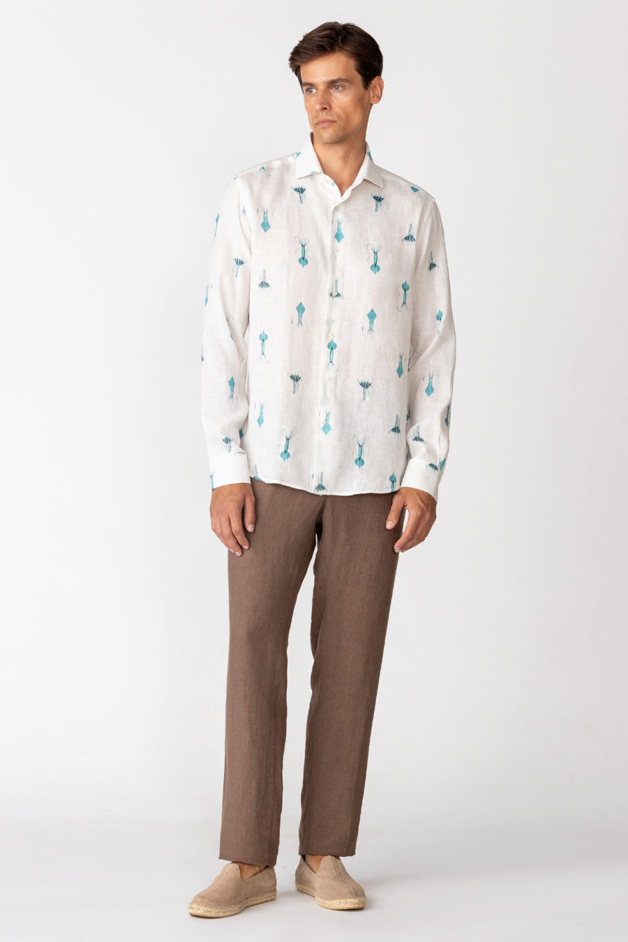 camisa lino para hombre verne