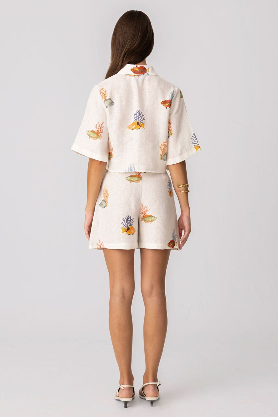 short de lino nemo para mujer