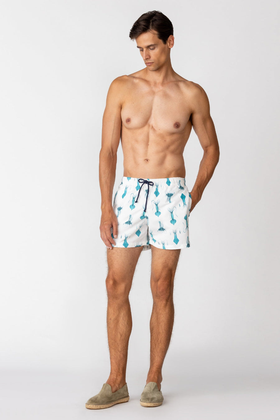 bañador en poliester para hombre egret