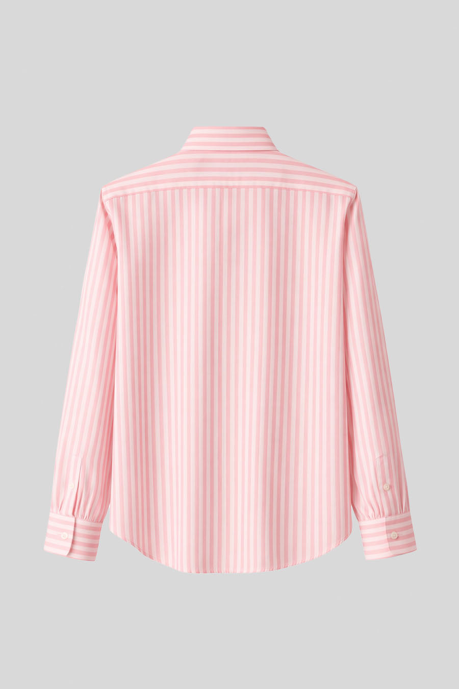 Camisa de lino rayas rosadas para hombre