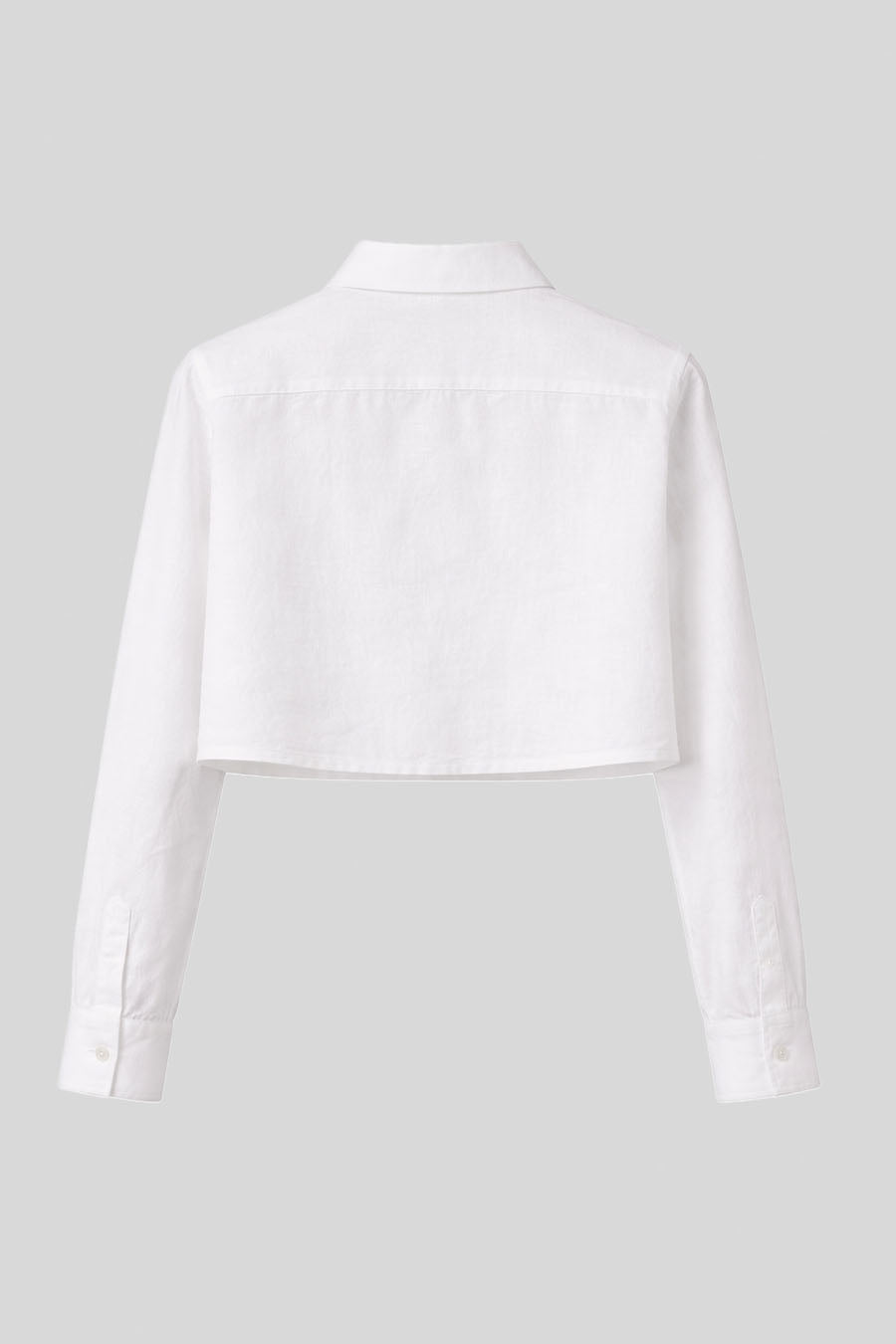 Camisa de lino baku blanca para mujer