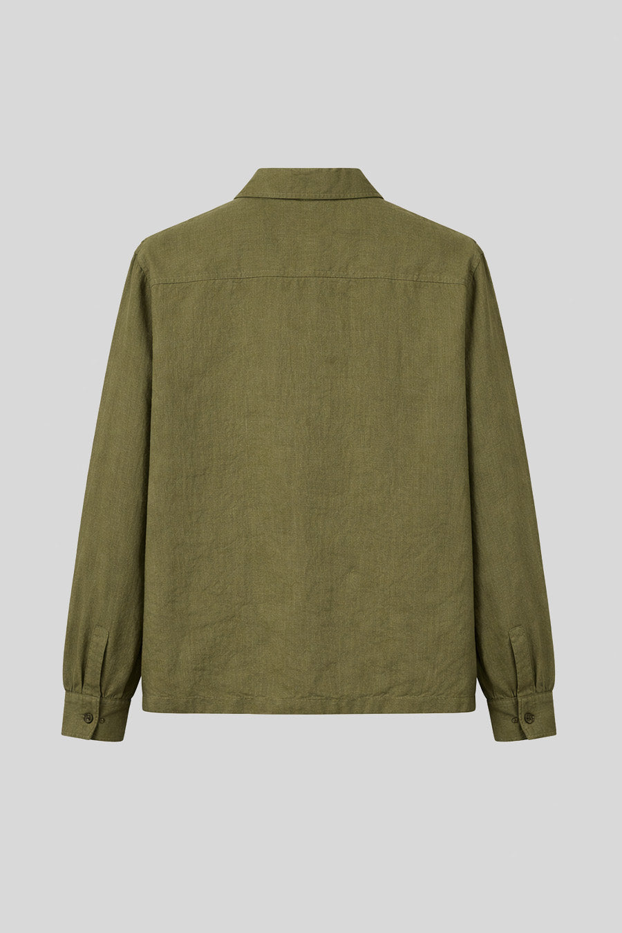 Men's overshirt linen green mil