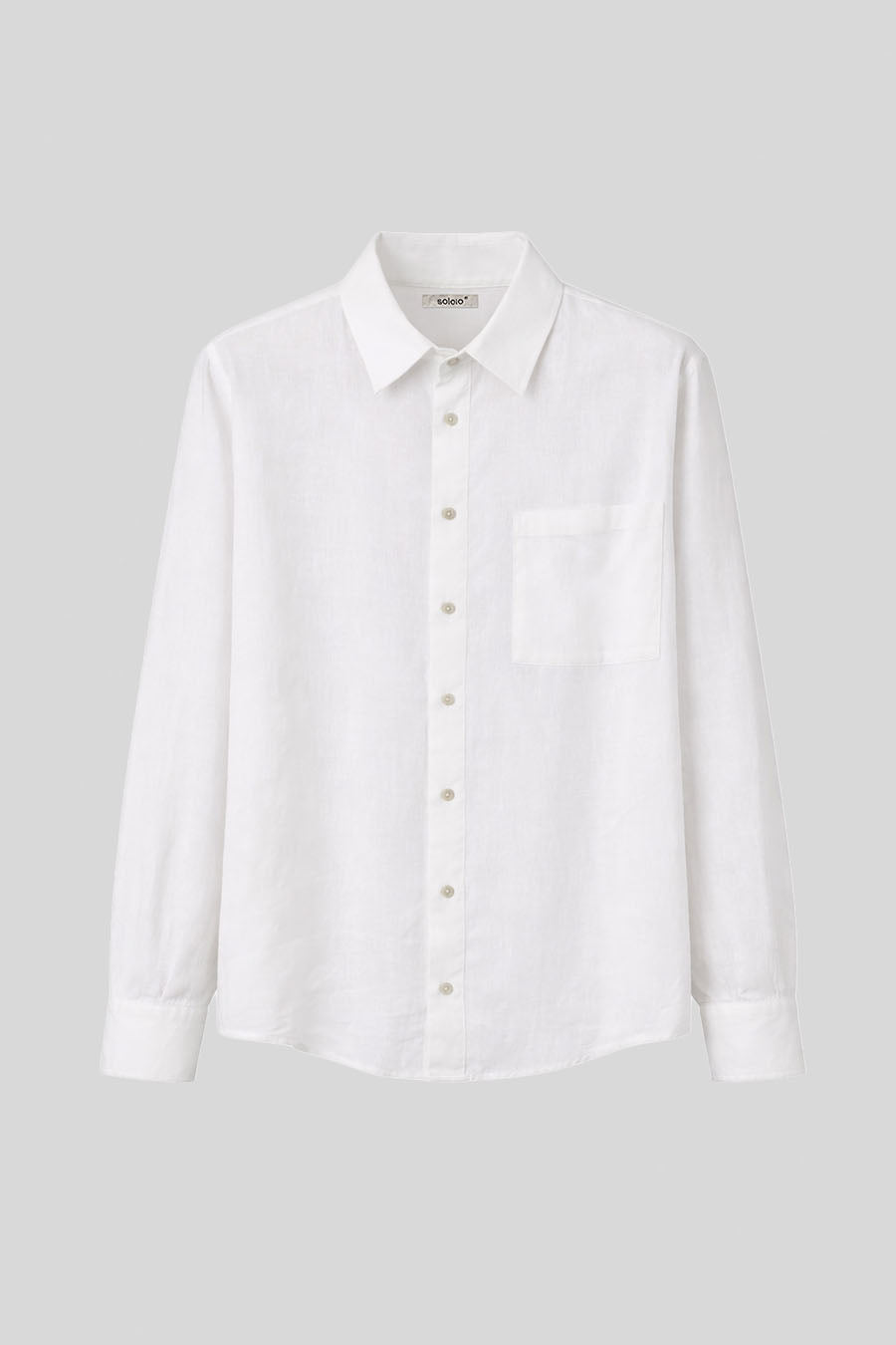 Camisa de lino assisi blanca para mujer