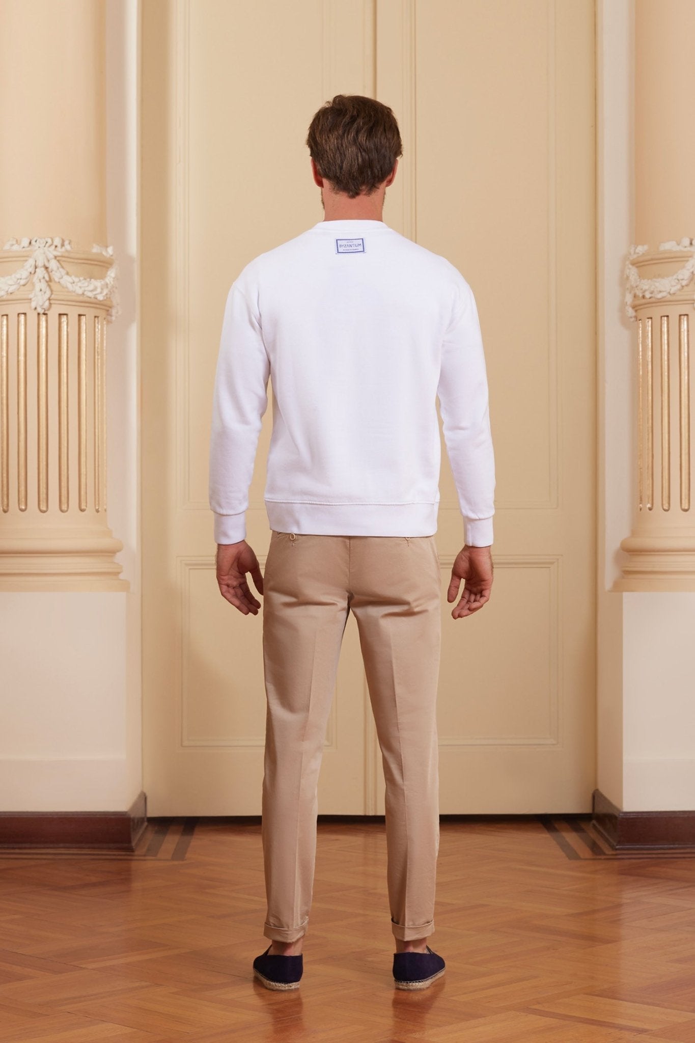 petra sweatshirt white - soloio