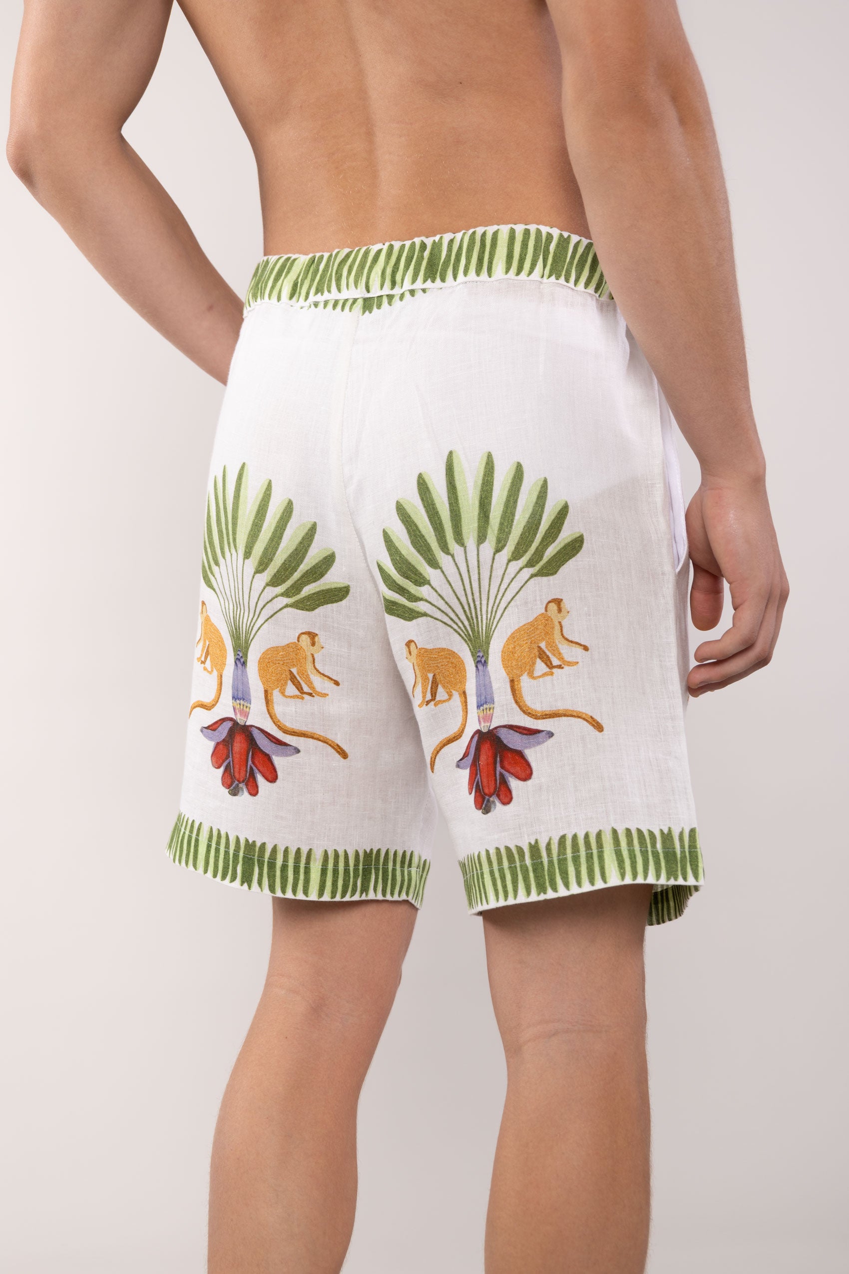 bermuda de lino titi para hombre