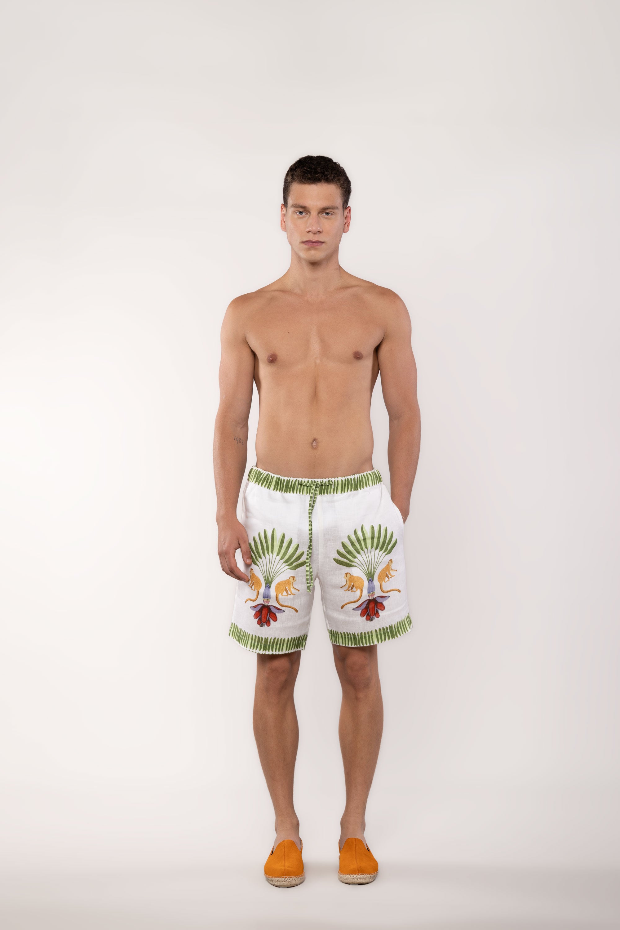 bermuda de lino titi para hombre