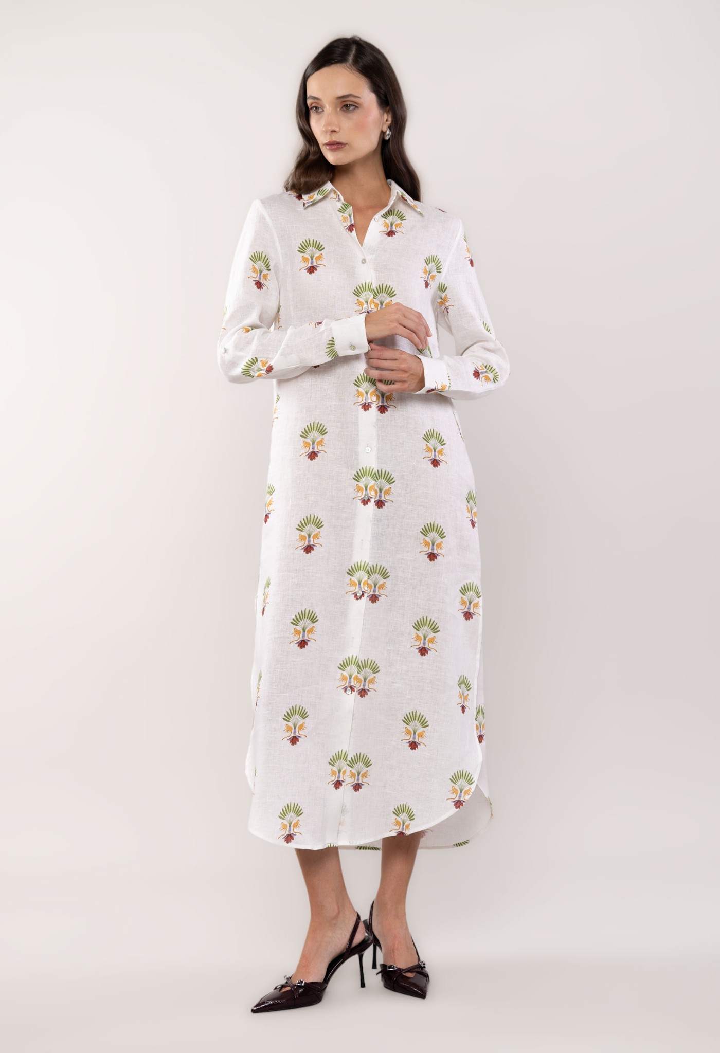 maymun linen shirt dress