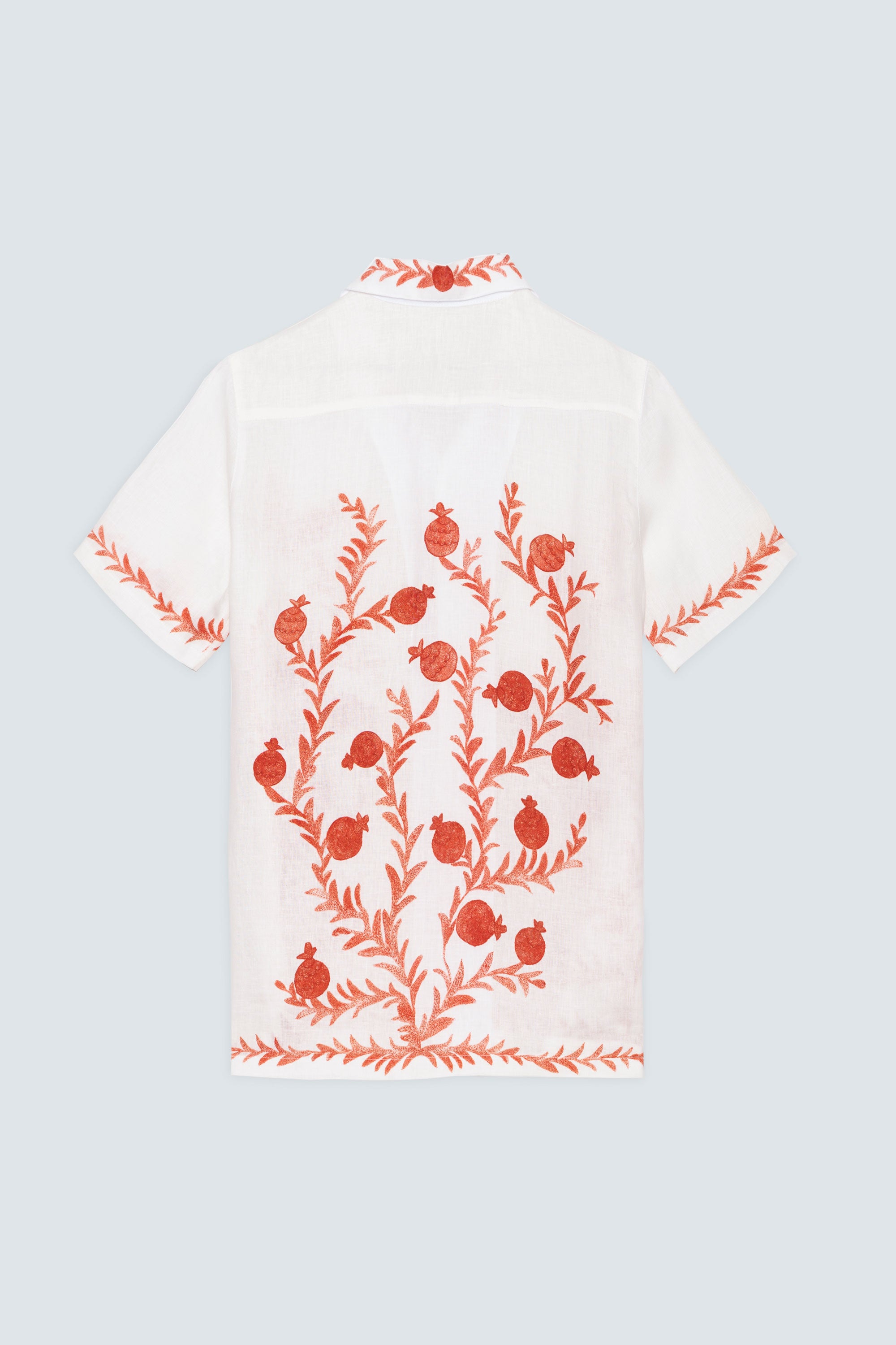 camisa lino corona roja