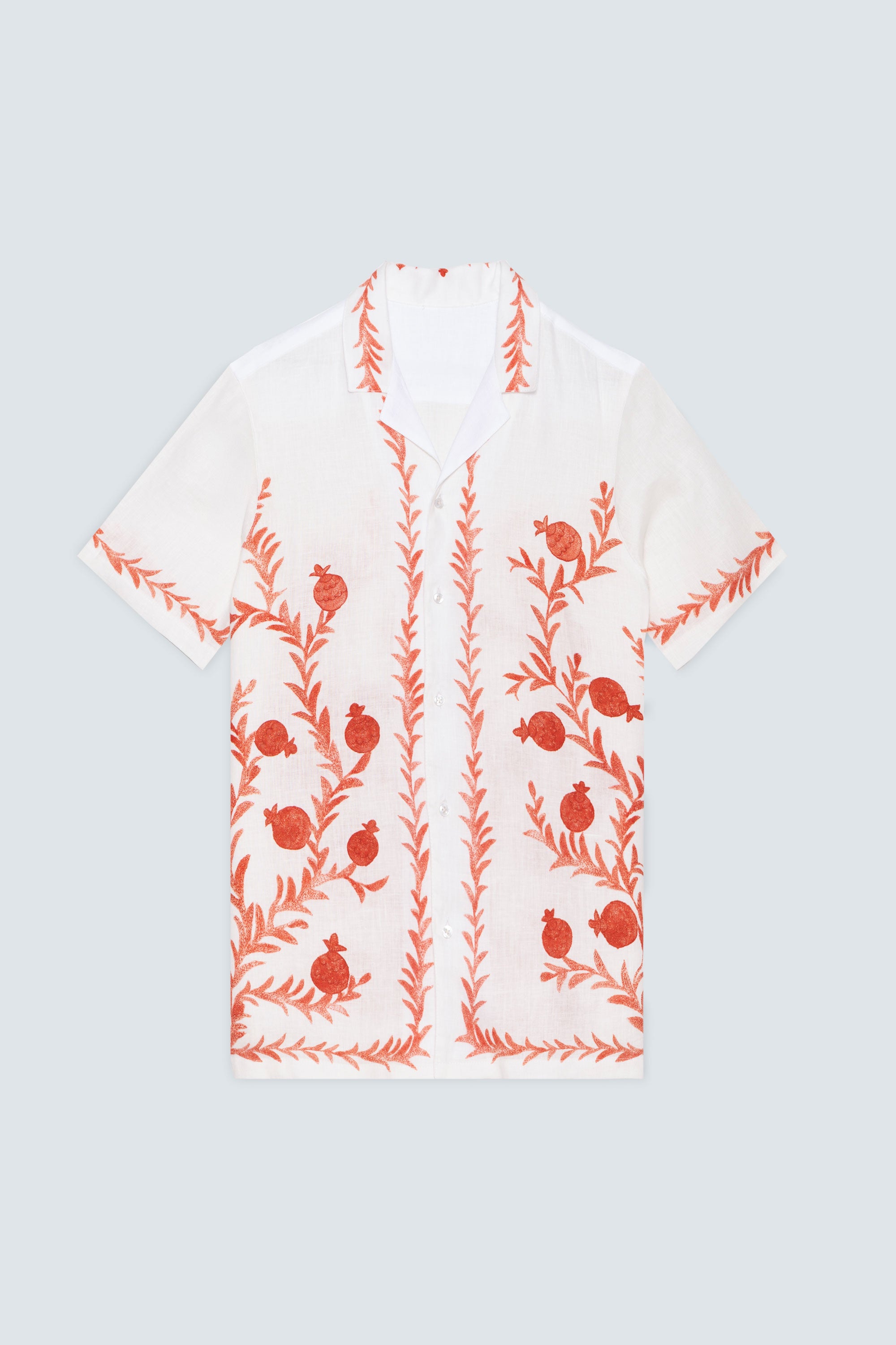 camisa lino corona roja