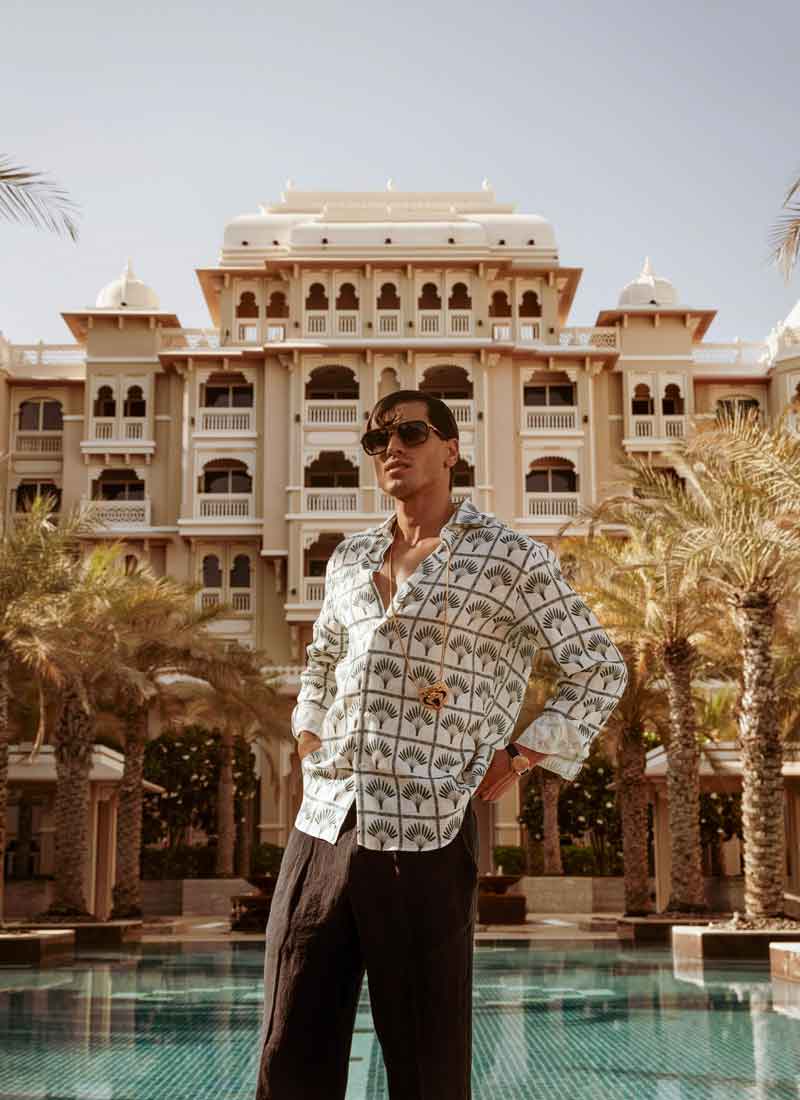 palmar linen shirt navy