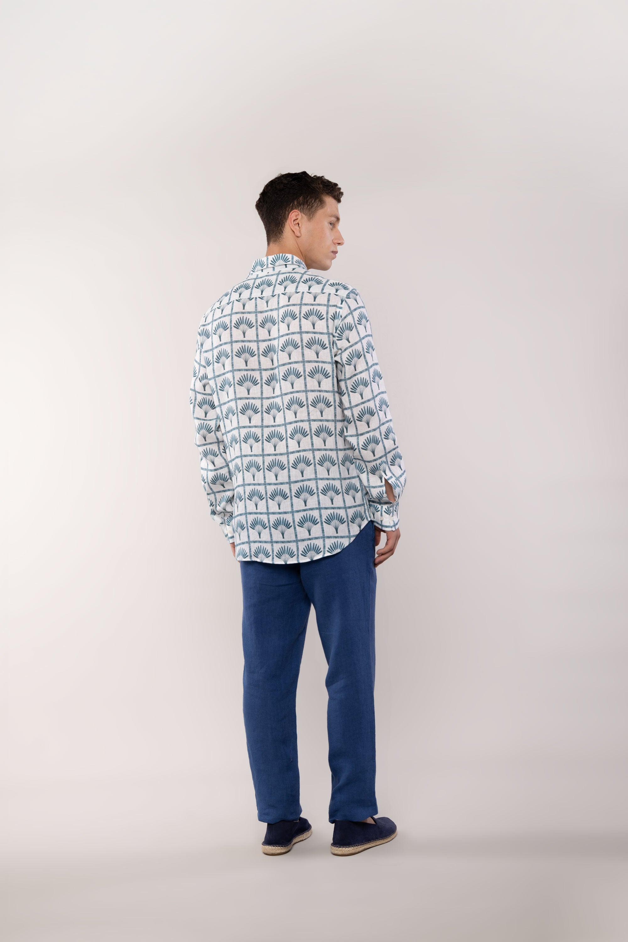 palmar linen shirt navy