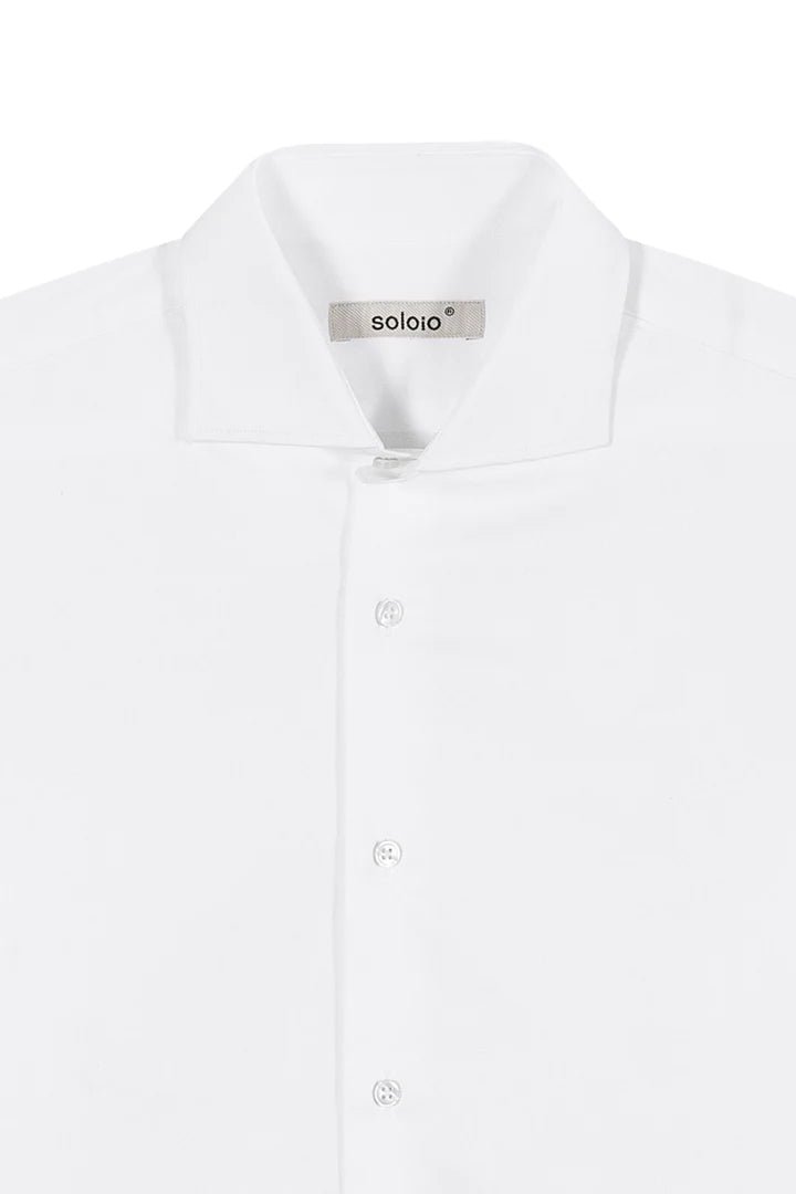 rx slim white shirt - soloio