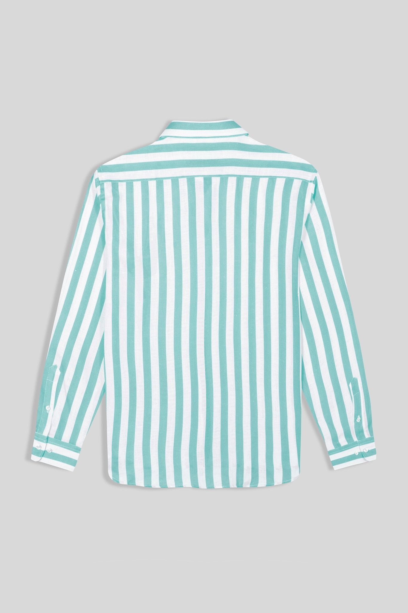sky striped linen shirt - soloio
