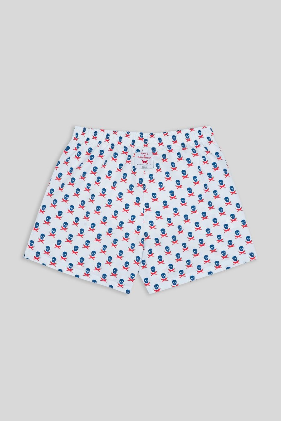 swimsuit sky blue skulls - soloio