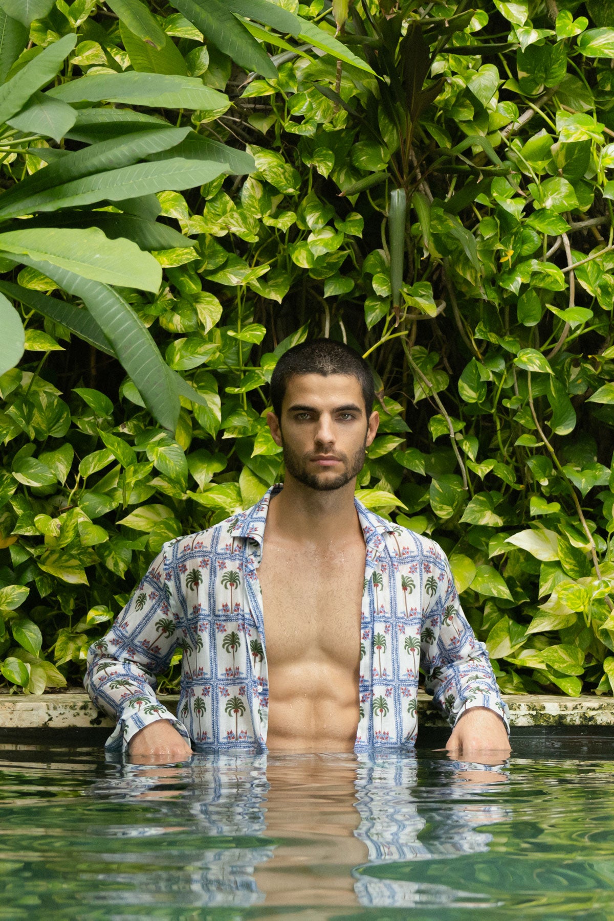 camisa de lino de tambour