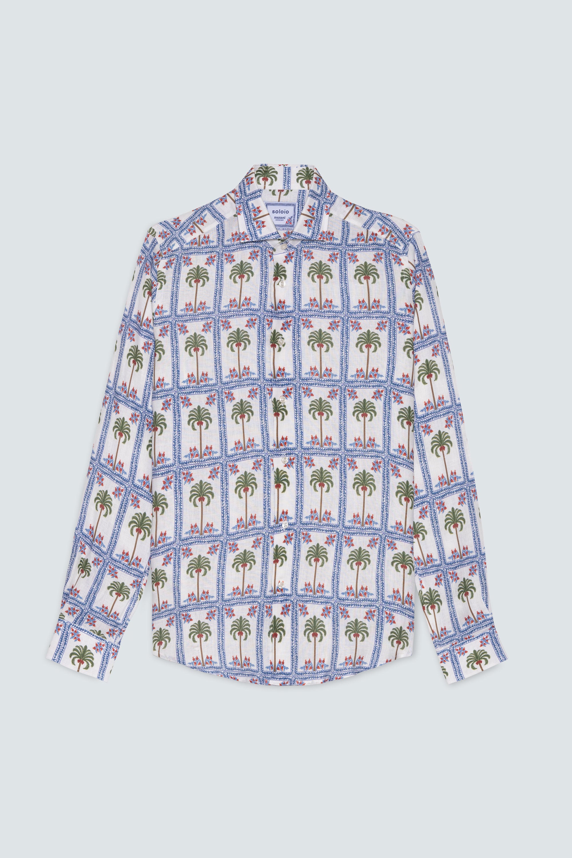 camisa de lino de tambour