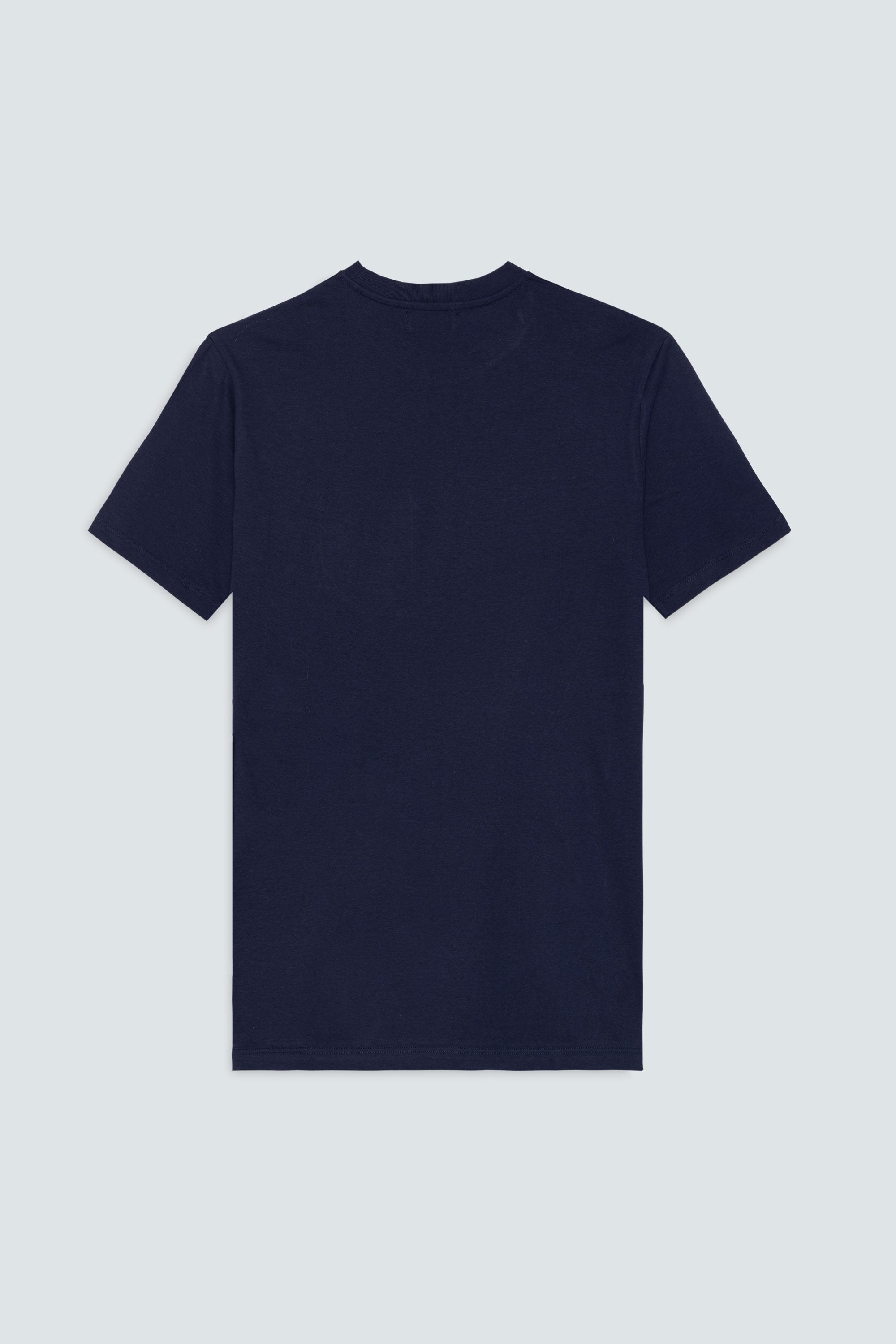 camiseta de algodón para hombre azul palmera