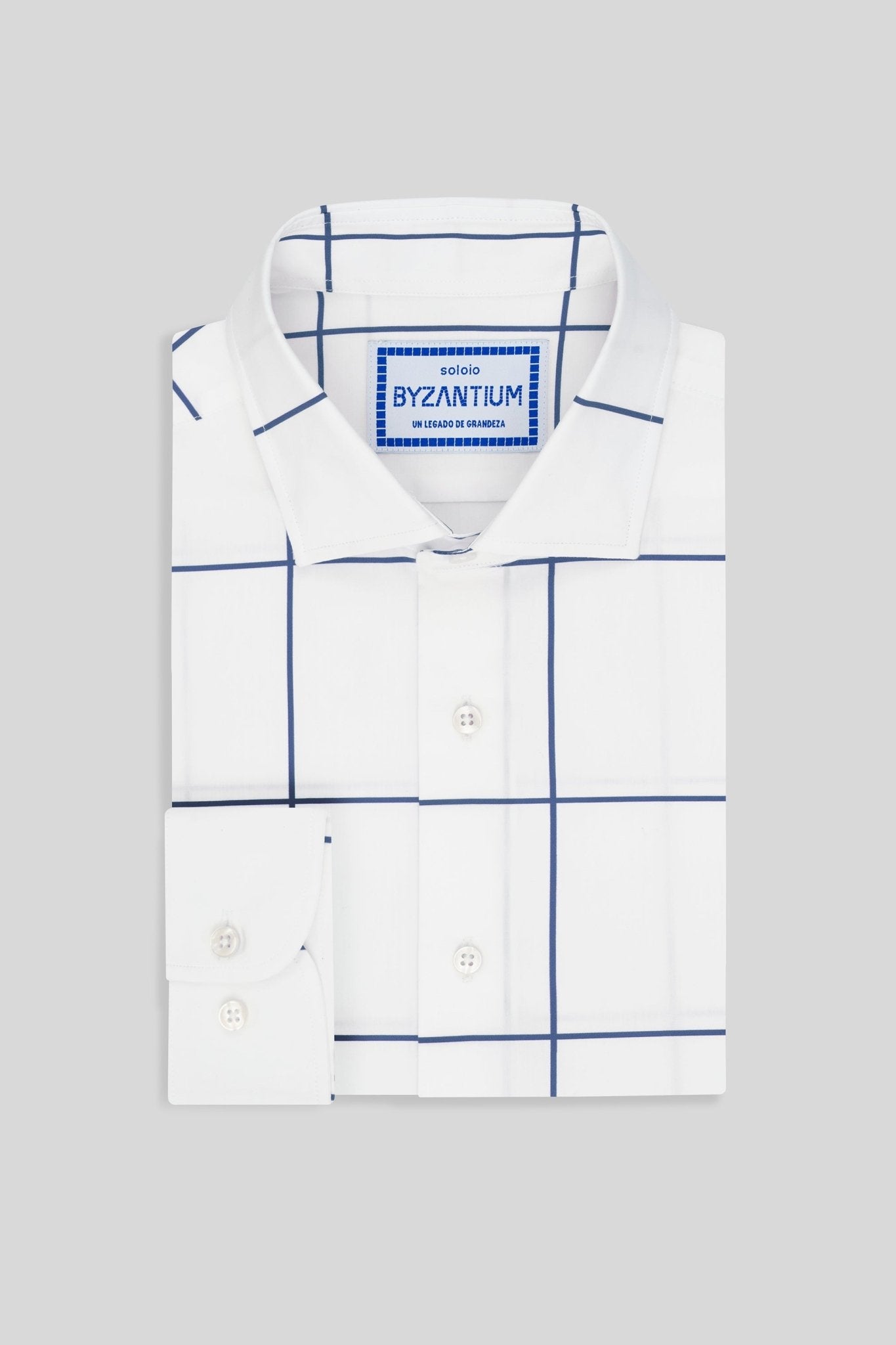 teselas cotton shirt navy - soloio